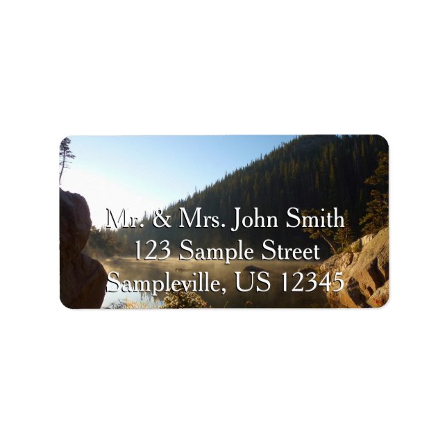 Sunrise at Dream Lake Label (Front)