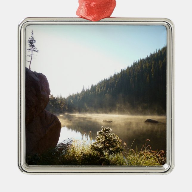 Sunrise at Dream Lake Metal Ornament (Front)