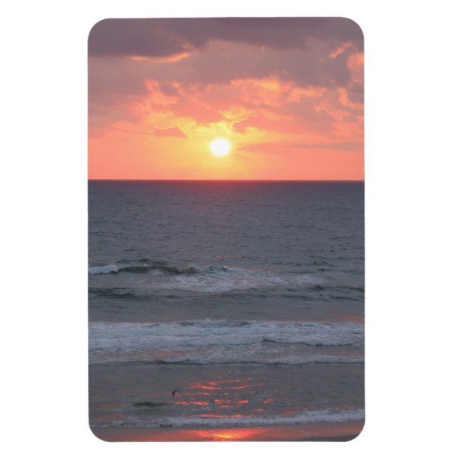 Sunrise At Florida Beach Magnet (Vertical)