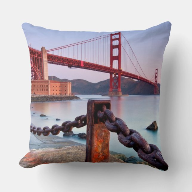 Sunrise At Fort Point Cushion (Front)