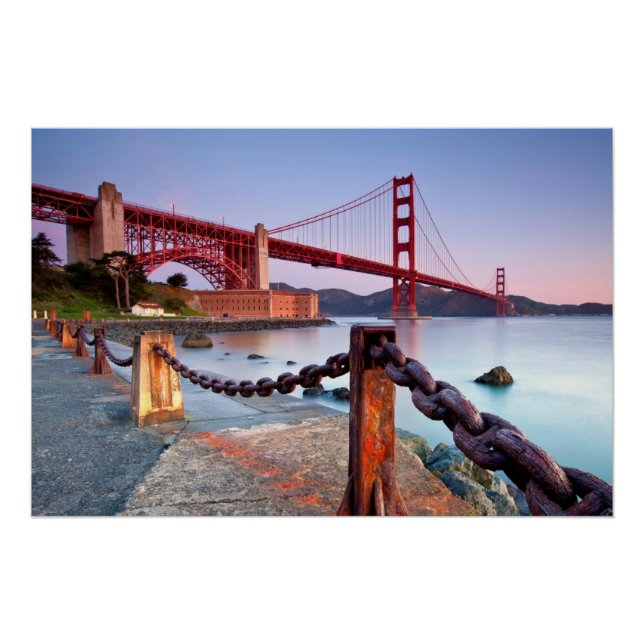 Sunrise At Fort Point Poster (Front)