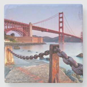 Sunrise At Fort Point Stone Coaster