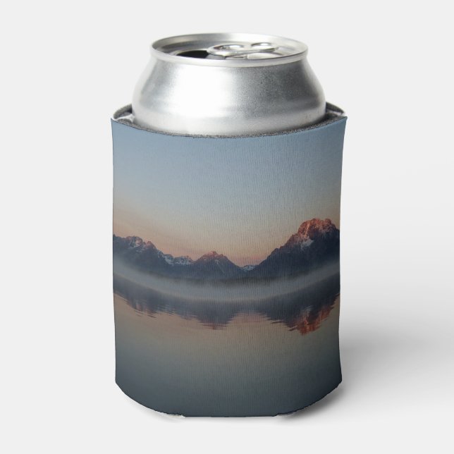 Sunrise at Jackson Dam Grand Teton National Park Can Cooler (Can Front)