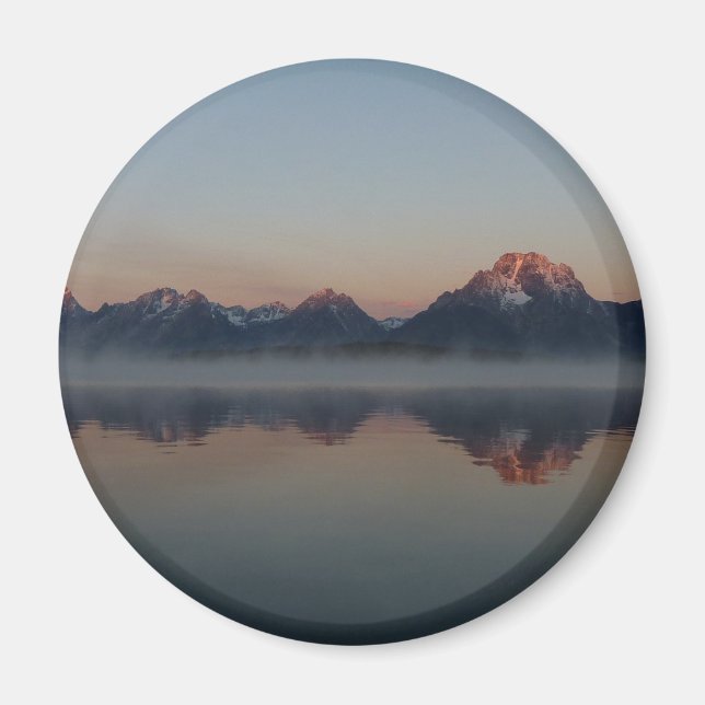 Sunrise at Jackson Dam Grand Teton National Park Magnet (Front)