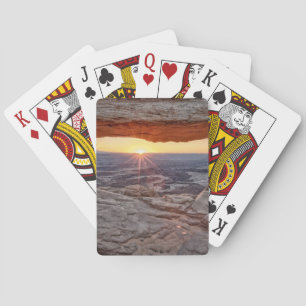 Sunrise at Mesa Arch, Canyonlands National Park Playing Cards