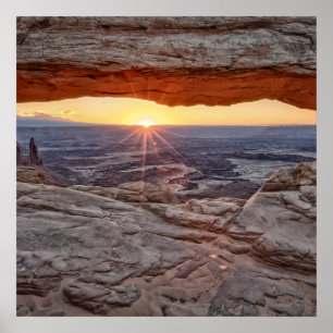 Sunrise at Mesa Arch, Canyonlands National Park Poster