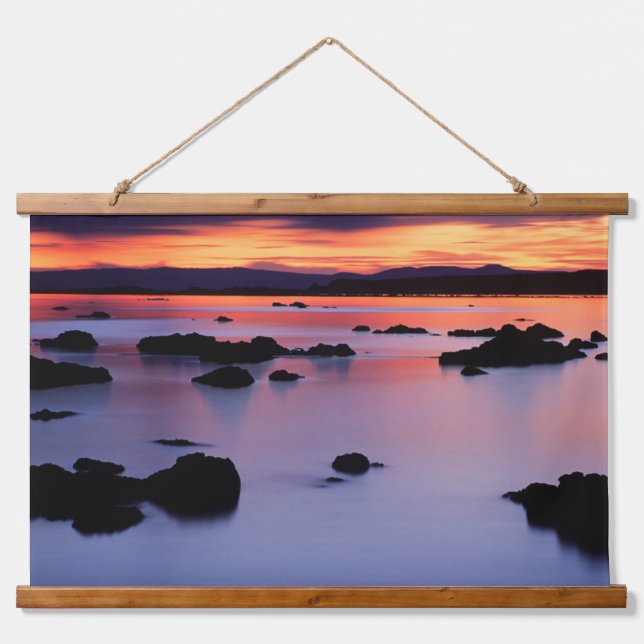 Sunrise at Mono Lake's Black Point Hanging Tapestry (Front)
