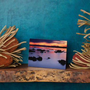 Sunrise at Mono Lake's Black Point Plaque