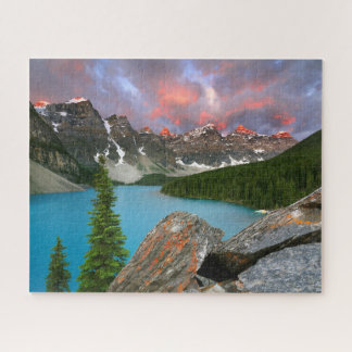 Sunrise at Moraine Lake in Banff National Park Jigsaw Puzzle