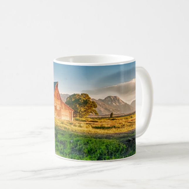 Sunrise at Moulton Barn Coffee Mug (Front Right)