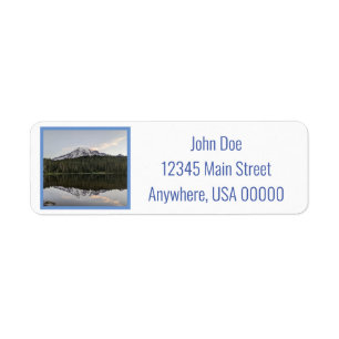 Sunrise at Mount Rainier Return Address Label