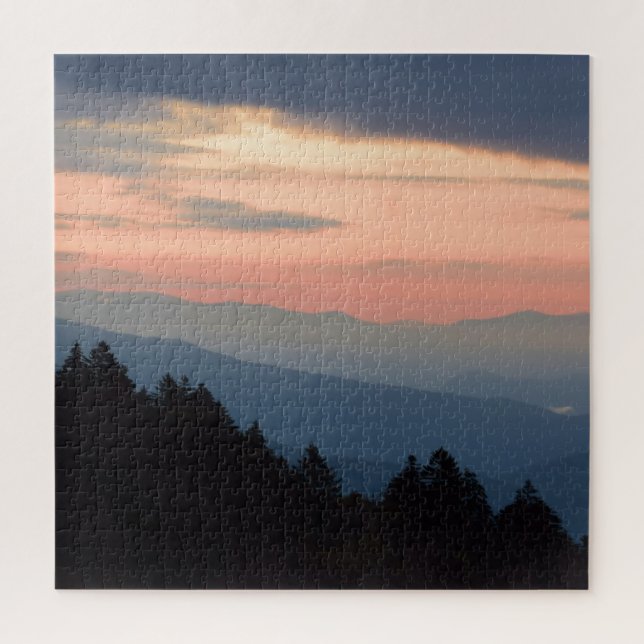Sunrise at Newfound Gap - Smoky Mountains - 20x20 Jigsaw Puzzle (Vertical)