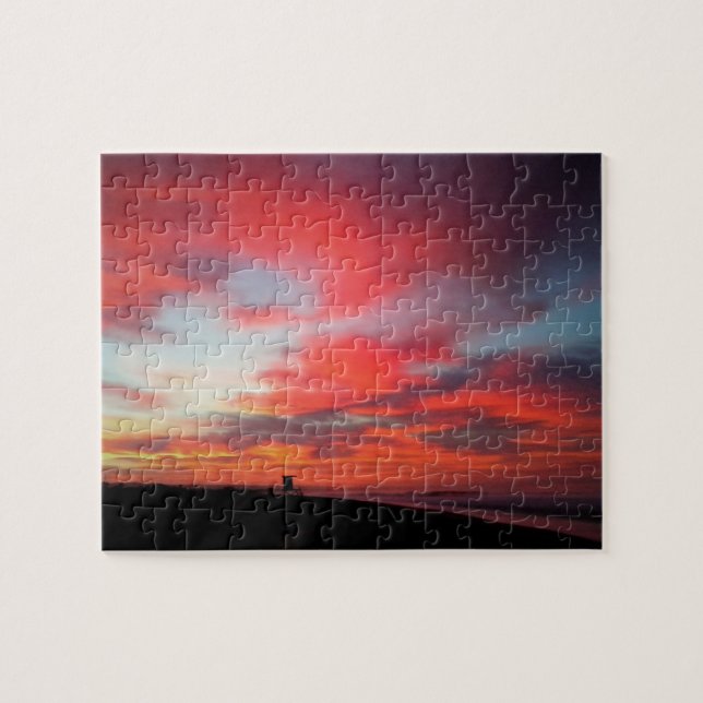 Sunrise at Newport Beach, CA Jigsaw Puzzle (Horizontal)