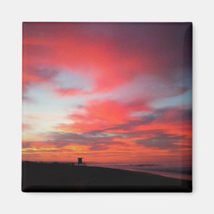 Sunrise at Newport Beach, CA Magnet