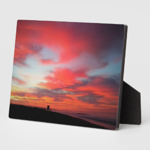 Sunrise at Newport Beach, CA Plaque