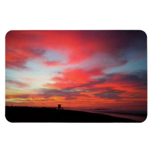 Sunrise at Newport Beach, California Magnet