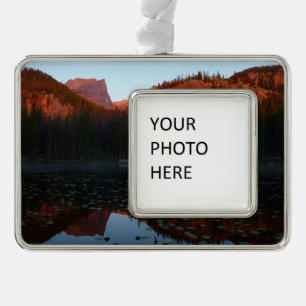 Sunrise at Nymph Lake I Silver Plated Framed Ornament