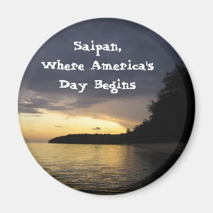 Sunrise At Pau Pau Beach Magnet