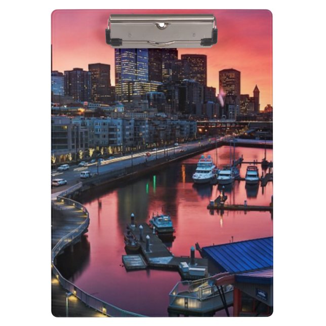 Sunrise at pier 66 looking down on bell harbour clipboard (Front)