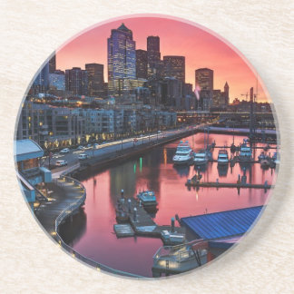 Sunrise at pier 66 looking down on bell harbour coaster