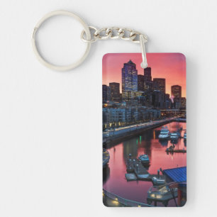 Sunrise at pier 66 looking down on bell harbour key ring