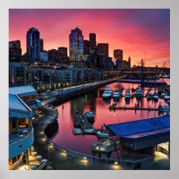 Sunrise at pier 66 looking down on bell harbour