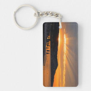 Sunrise At Promenade des Anglais Key Ring