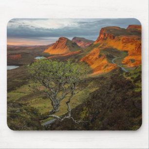 Sunrise at Quiraing mountains on Skye, Scotland Mouse Pad