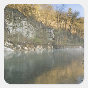 Sunrise at Roark Bluff, Steel Creek access, Square Sticker