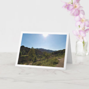 Sunrise at Ruta del Agua, Chelva, Valencia, Spain Card