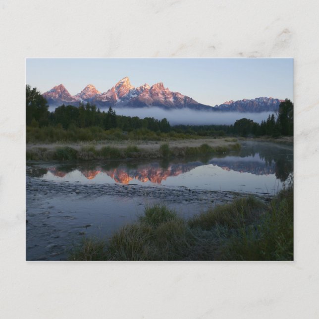 Sunrise at Schwabacker Landing at Grand Teton Postcard (Front)