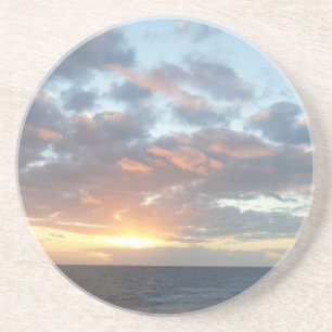 Sunrise at Sea I Pastel Seascape Coaster