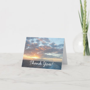 Sunrise at Sea I Thank You Card