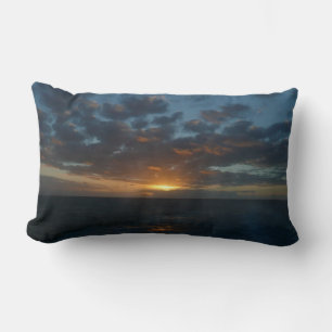 Sunrise at Sea II Ocean Seascape Lumbar Cushion