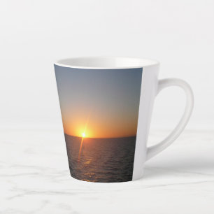 Sunrise at Sea III Ocean Horizon Seascape Latte Mug
