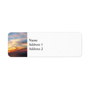 Sunrise At Sea Return Address Label
