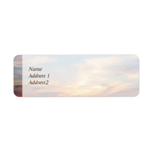 Sunrise at Sea Return Address Label