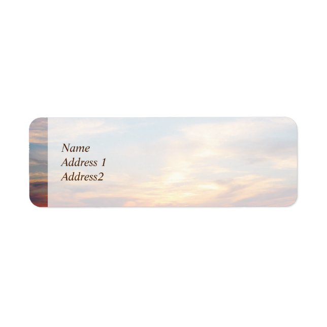 Sunrise at Sea Return Address Label (Front)