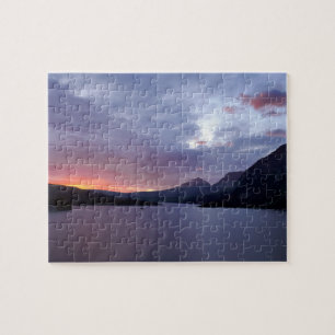 Sunrise at St. Mary Lake Jigsaw Puzzle