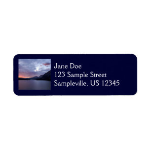 Sunrise at St. Mary Lake Return Address Label
