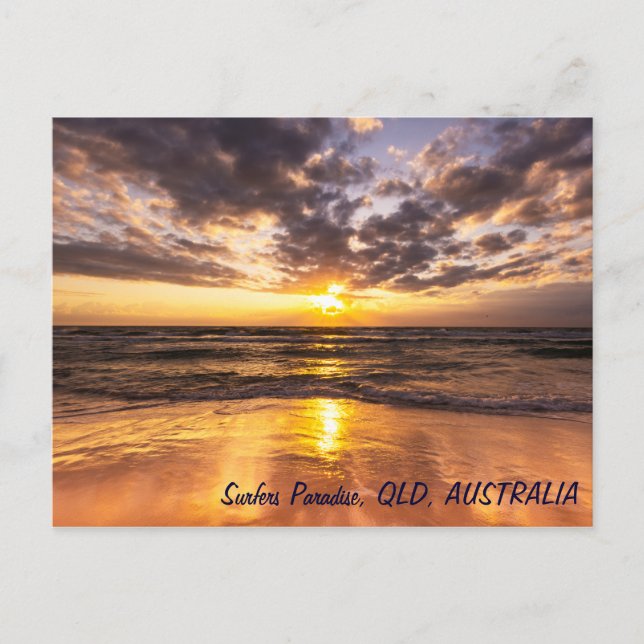 Sunrise at Surfers Paradise Postcard (Front)