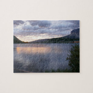 Sunrise at Swiftcurrent Lake I Jigsaw Puzzle