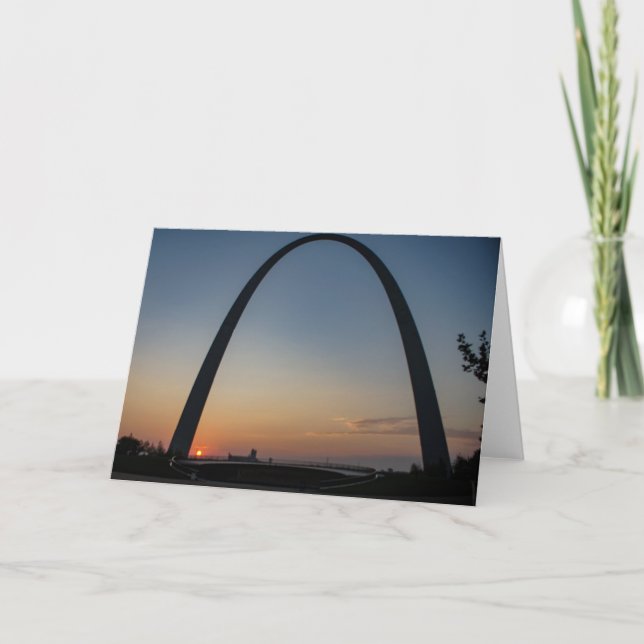 Sunrise at the Arch Card (Front)