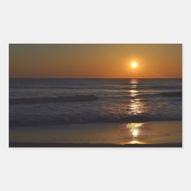Sunrise at the Beach by Shirley Taylor Rectangular Sticker (Front)