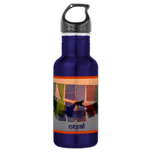 Sunrise at the Monkey Temple water bottle