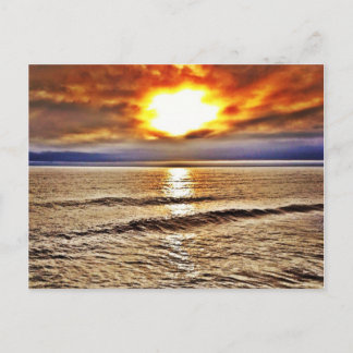 Sunrise at the OBX of North Carolina  ocean Postcard