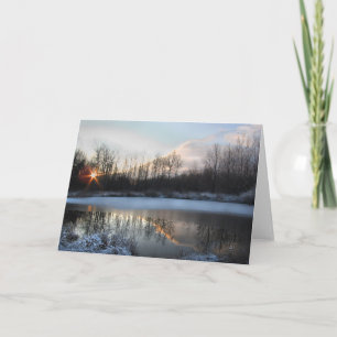 Sunrise at the Pond Card