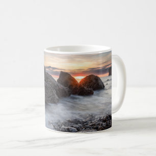 Sunrise at Trow Rocks, South Shields Mug