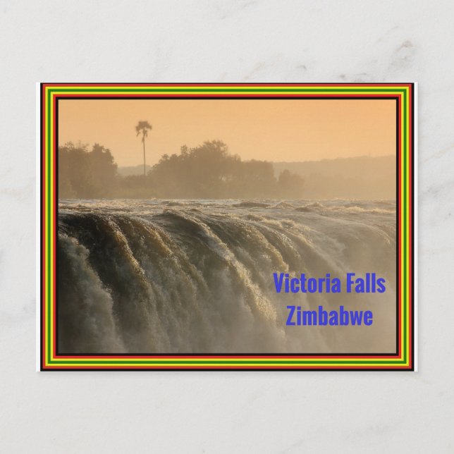 Sunrise at Victoria Falls Postcard (Front)