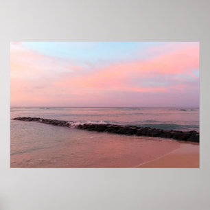Sunrise at Waikiki Beach Poster